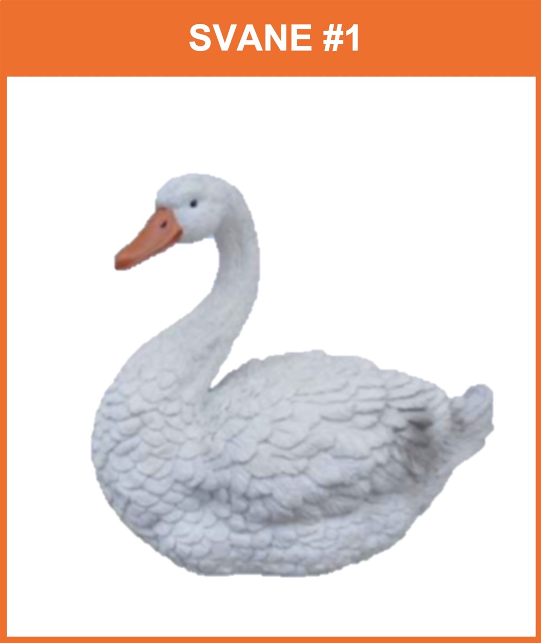 Nordiske Dyr # 046
Flot og naturtro svane
Størrelse: 37 cm. høj
*