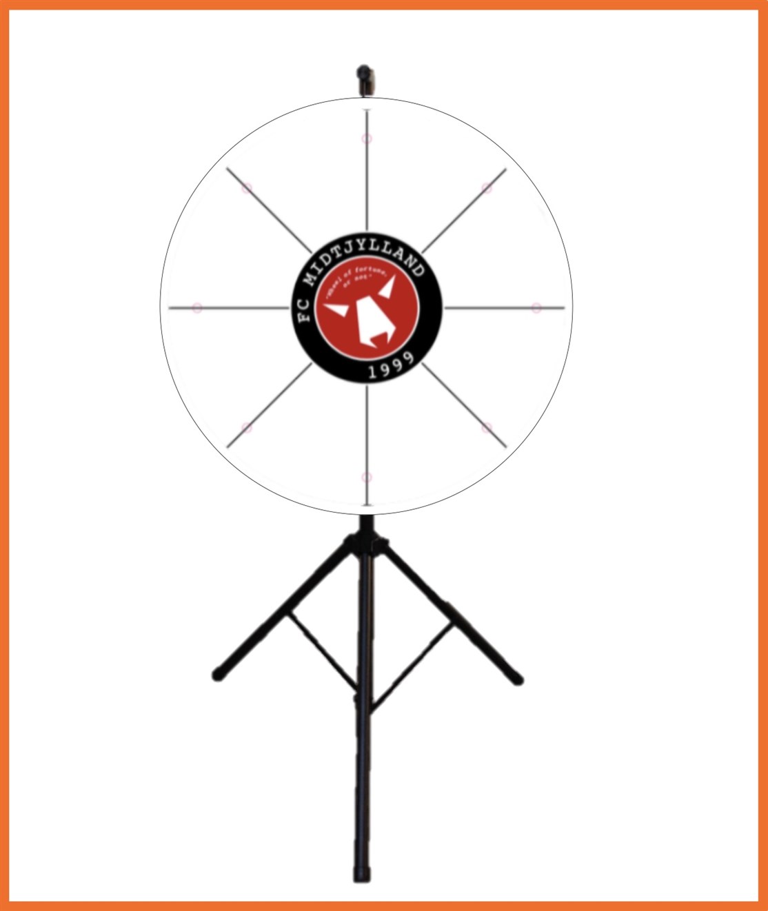 90 cm. whiteboard lykkehjul produceret til
FC MIDTJYLLAND
*