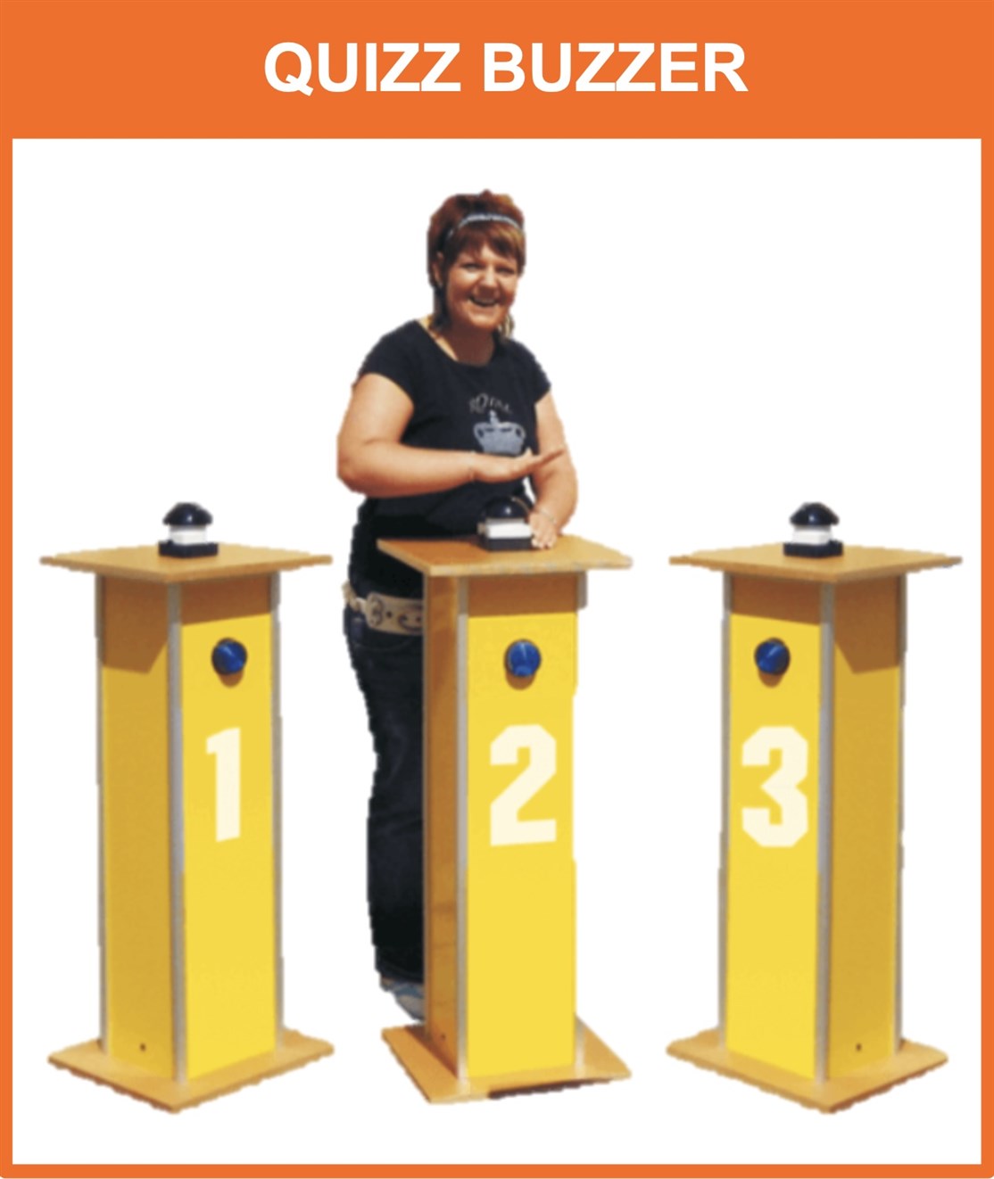 QUIZZ & KONKURRENCE BUZZER
Tryk først på knappen, svar & vind
Klik på billedet og se mere
*