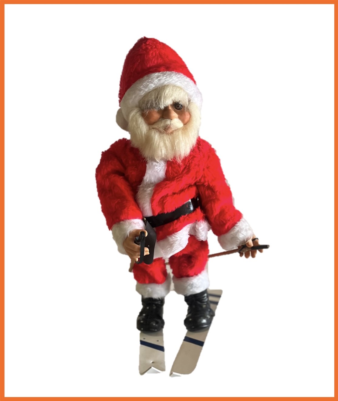 Klassisk Jule Nisse
med ski % stave
Størrelse: ca. 70 cm.
Strøm: 230.V (Alm. netstik)
Pris kr. 5.000.- + moms & fragt
*