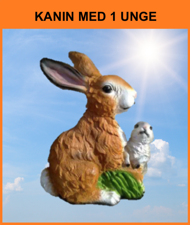 B 082 / A253
Kanin med unge
Størrelse: 40 cm.