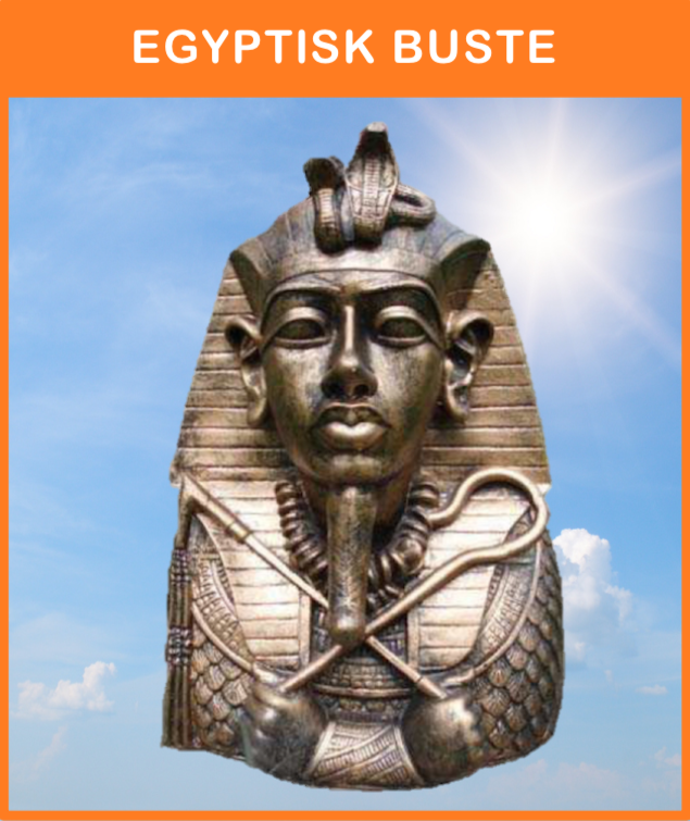 -
Egypt no. 008
Egyptisk buste i rødguld farve
Størrelse: 35 cm. høj