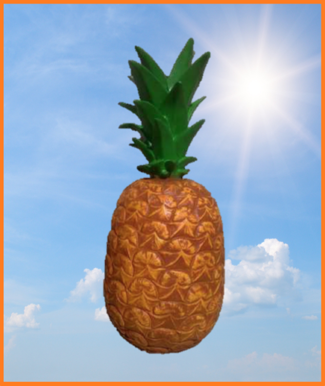 Kæmpe Ananas
Materiale: Glasfiber
Størrelse: 65 cm.