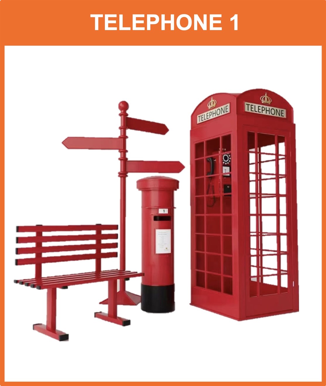London Telefon # 1
Størrelse: H. x B. x D. .
Farve: Rød
Vægt:
Lys:
*