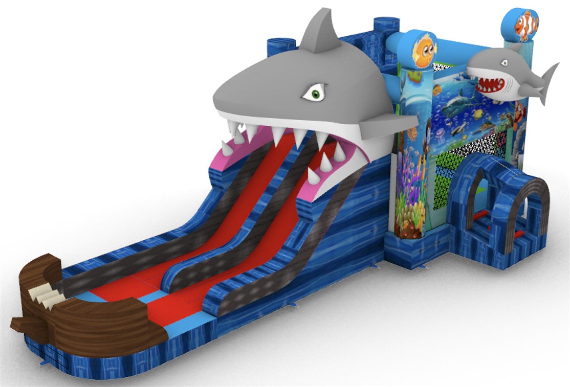 Haj Hoppeborg & Slide set skråt fra højre side
*