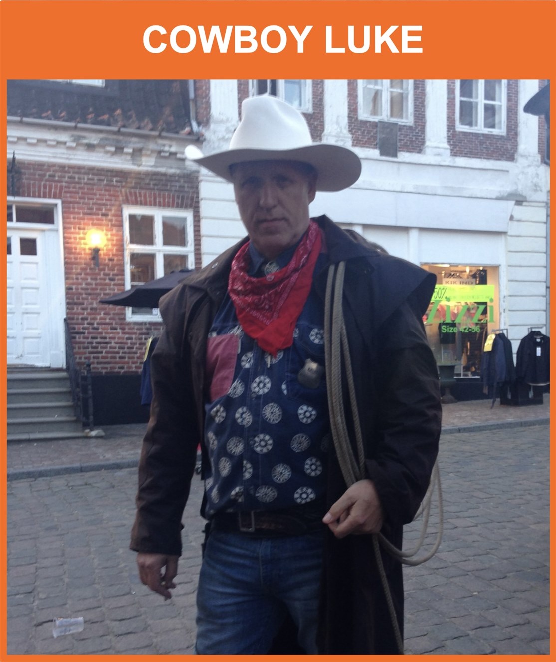 Cowboy Luke
Forrygende børneshow fyldt med sang, musik og seje Cowboy konkurrencer m.m.
*