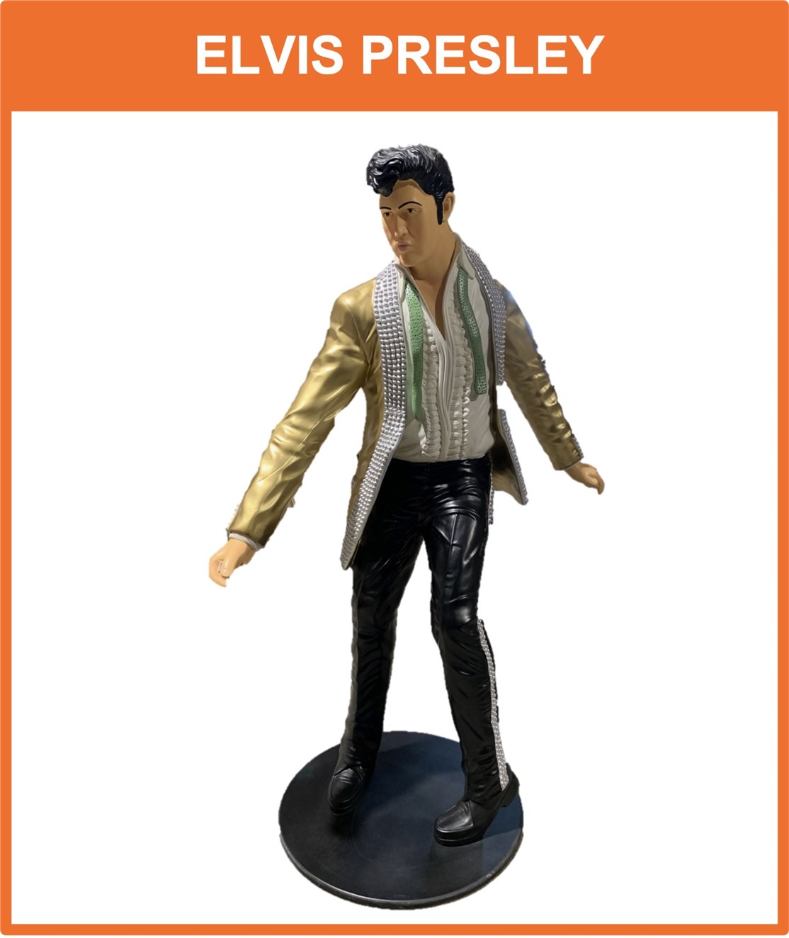 ELVIS PRESLEY
Flot & livagtig glasfiber figur