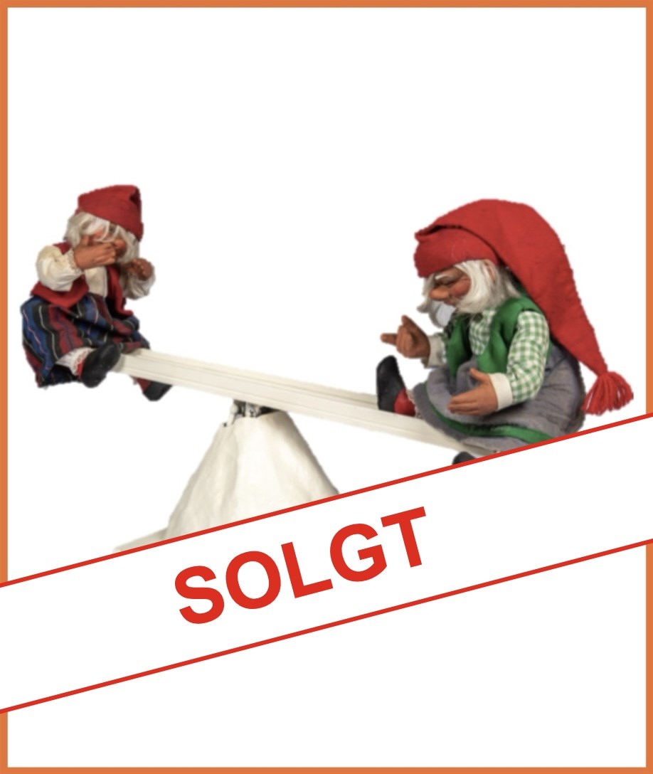 Mekanisk Nisser på vippe
Vipper op/ned m.m.
Størrelse: 40 x 25 x 75 cm.
Strøm: 230.V (Alm. netstik)
Pris kun kr. 4.000.- + moms & fragt
*