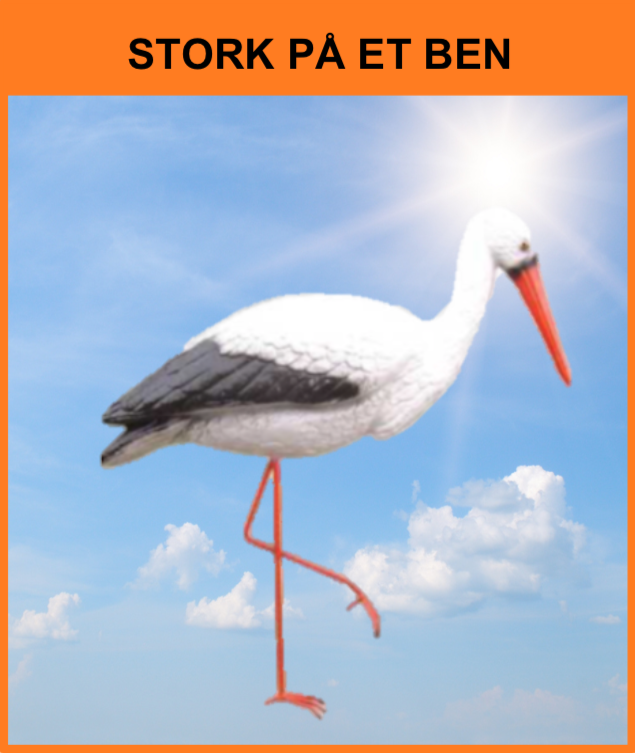 B 090 / A13
Stork med stål ben
Størrelse: 90 cm.