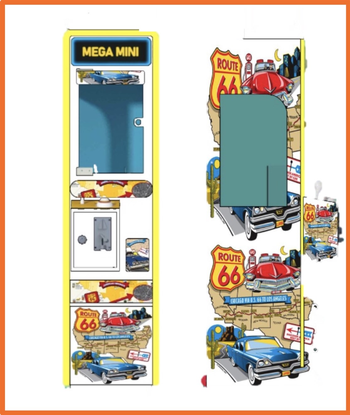 Her eksempel på Route 66 design
klik på billedet og se mere
*