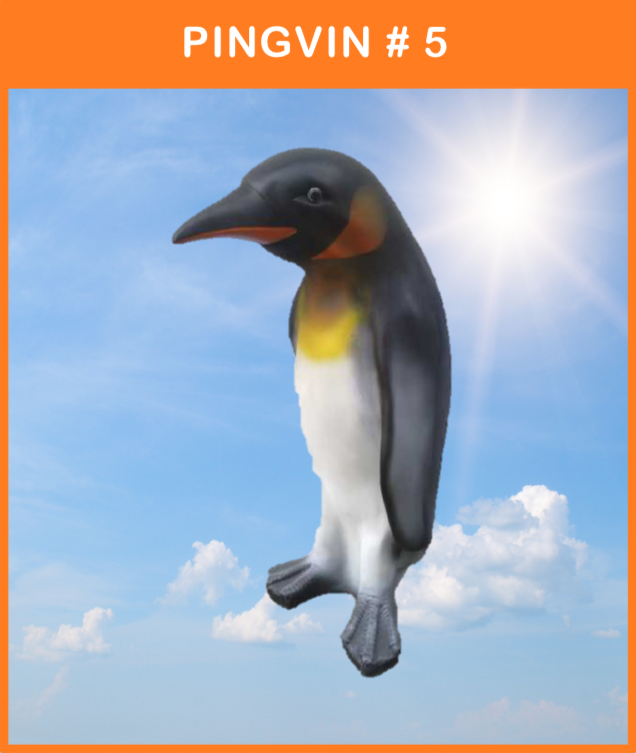 Vilde Nordiske Dyr
Glasfiber Pingvin #5
Størrelse: 90 cm. høj