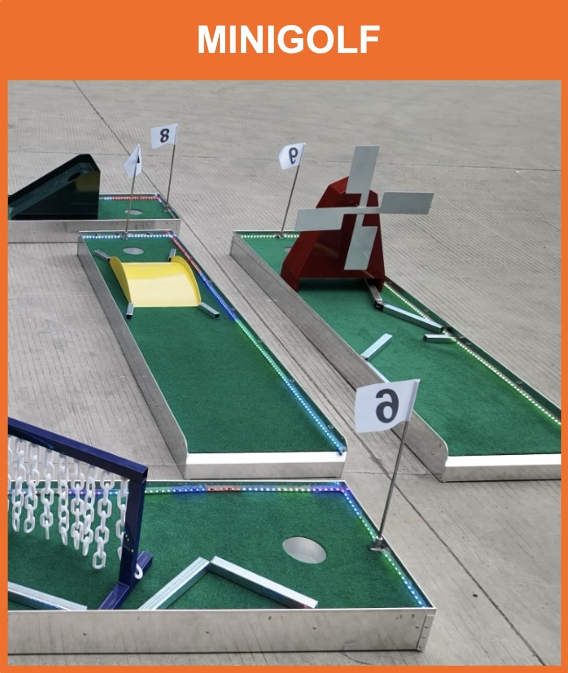 Salg & produktion af Minigolfbaner
Klik på billedet og se mere
*