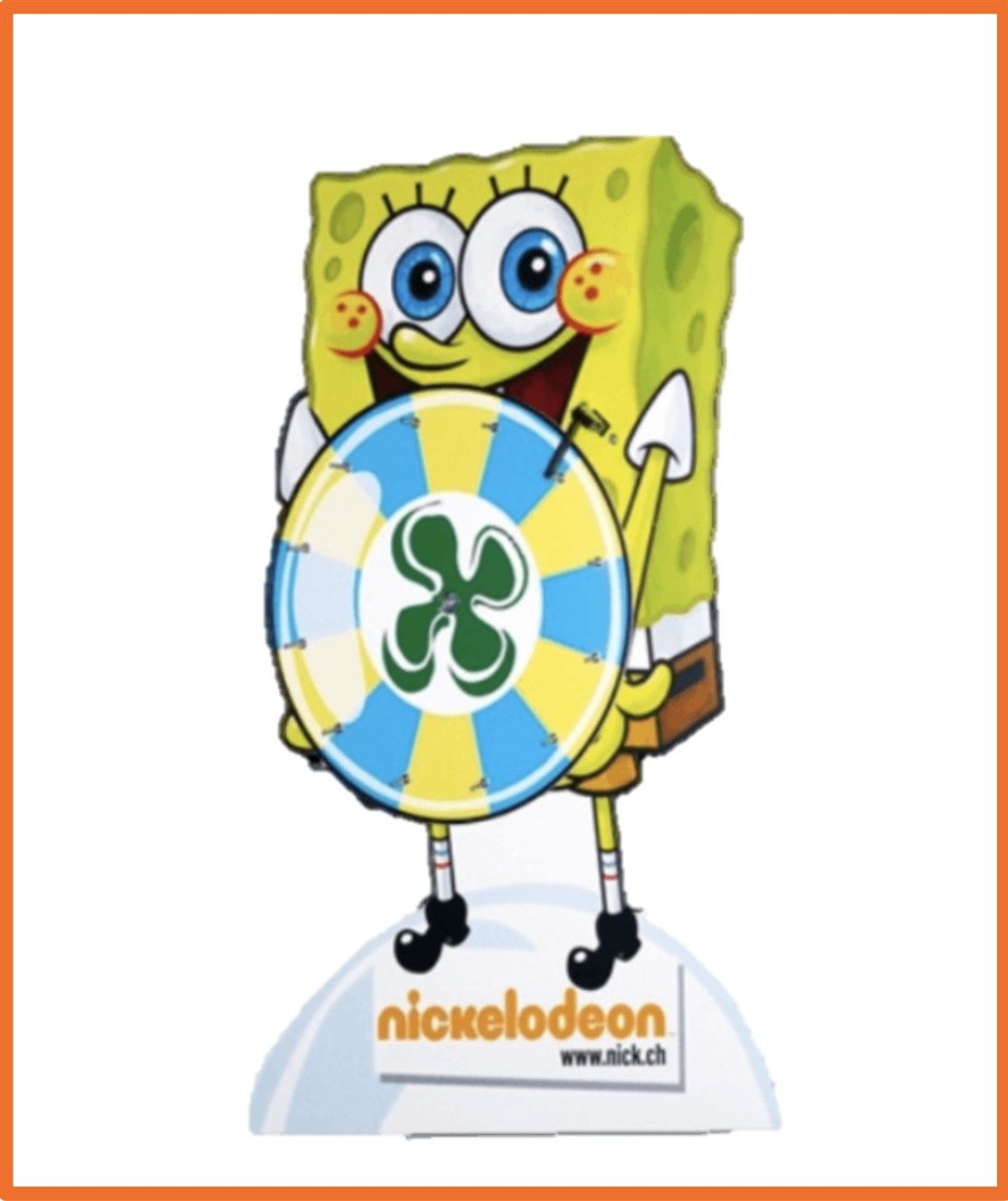 Maskot Lykkehjul produceret
Tv Kanalen Nickelodeon og programmet Svampe Bob 4 Kant
*