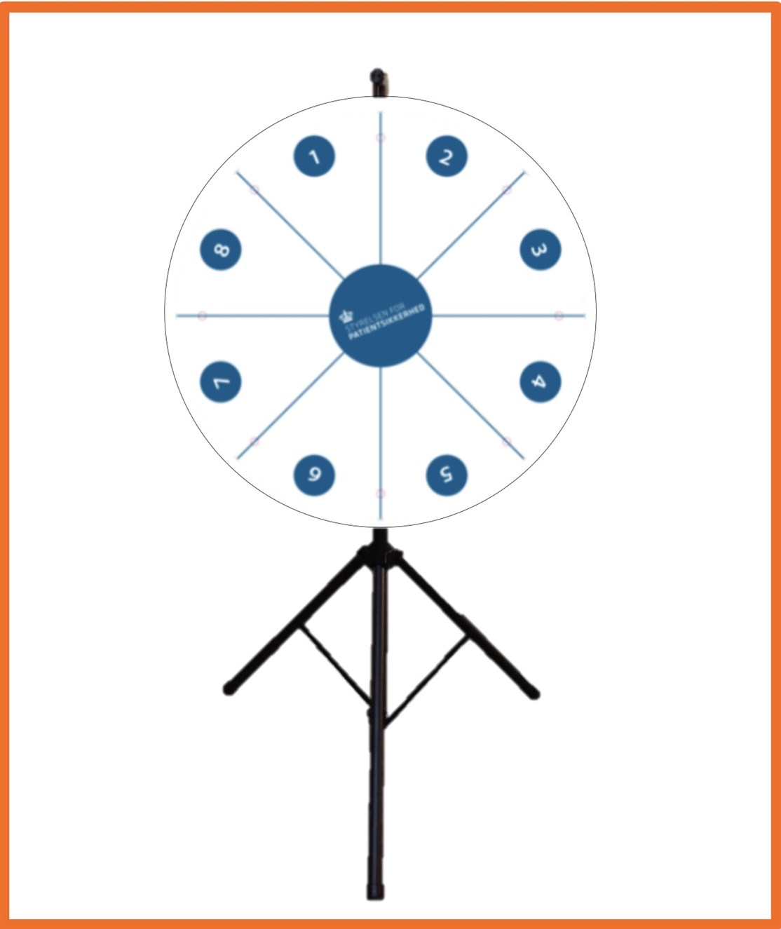 100 cm. Whitebord Lykkehjul produceret til
STYRELSEN FOR PATIENTSIKKERHED
*