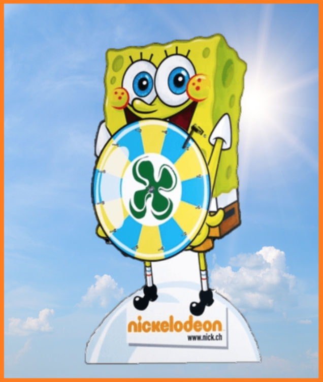 Maskot Lykkehjul produceret 
Tv Kanalen Nickelodeon og programmet Svampe Bob 4 Kant
*