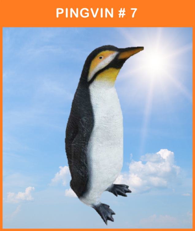 Vilde Nordiske Dyr
Glasfiber Pingvin #7
Størrelse: 80 cm. høj