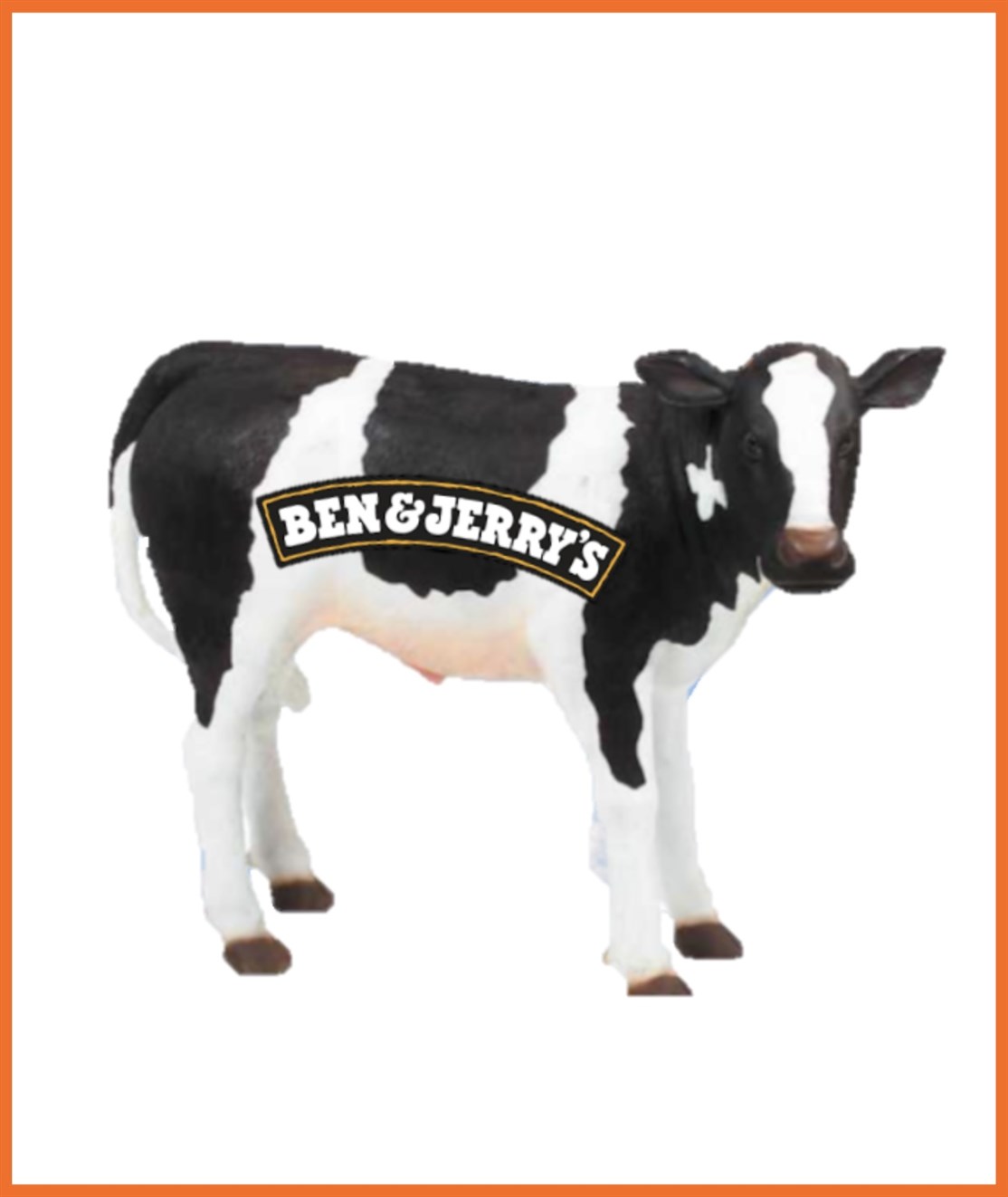 Naturtro Kalv med firma logo produceret til
BEN & JERRY´S ICECREAM
*