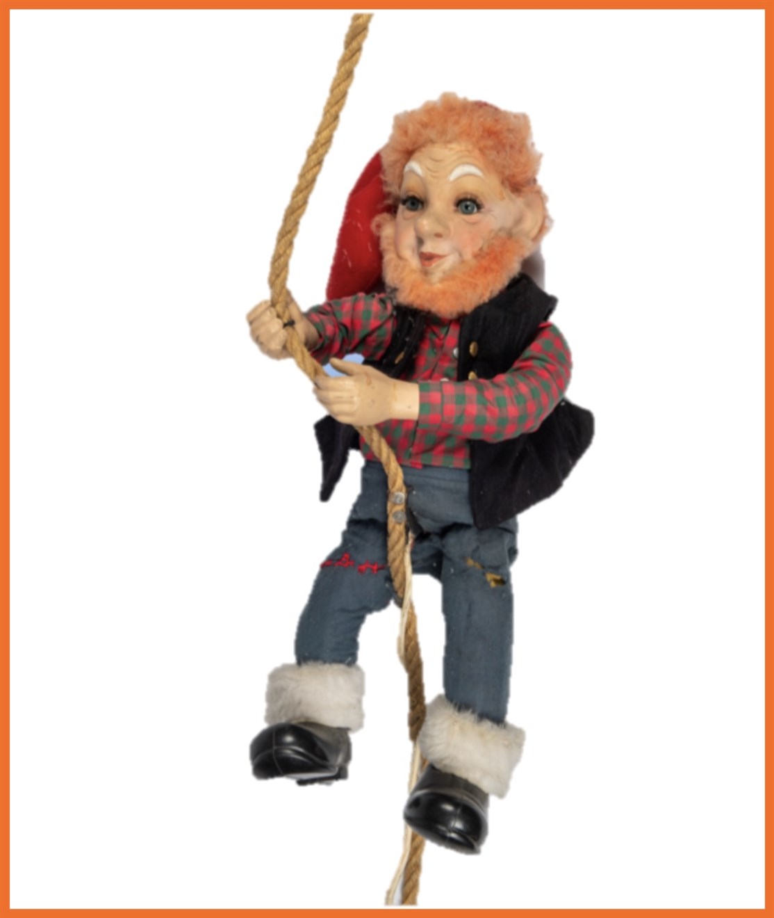 Mekanisk Kravle Nisse
Kravler op/ned i tov
Størrelse: 65 cm.
Strøm: 230.V (Alm. netstik)
Pris kun kr. 4.800.- + moms & fragt
*