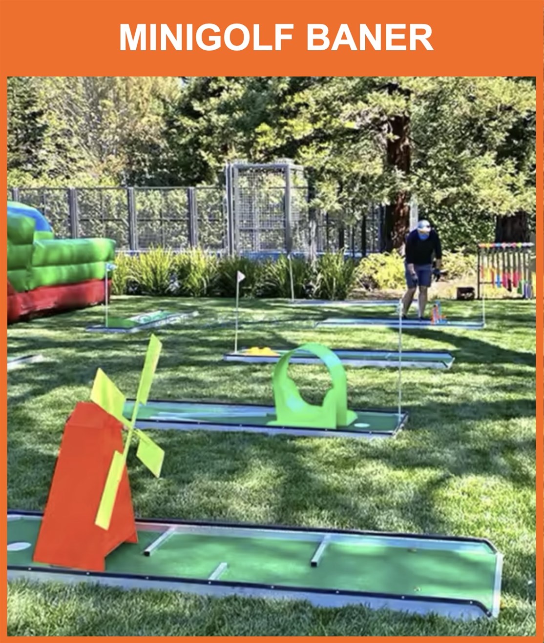 9 BANERS MINIGOLF
Flotte minigolf baner med lys og alt der høre sig til
klik på billedet og se mere
*
