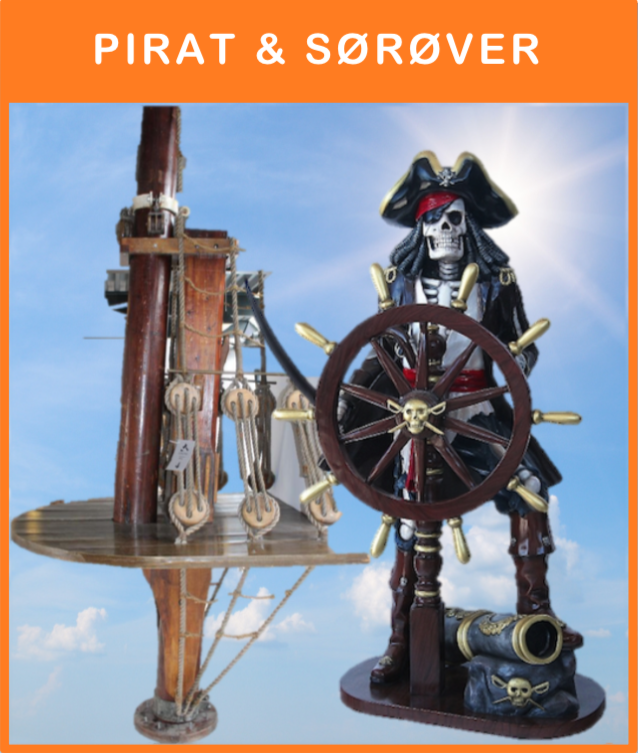 Klik på billedet
Og se, hvad vi tilbyder til Pirat & Sørøver tema.