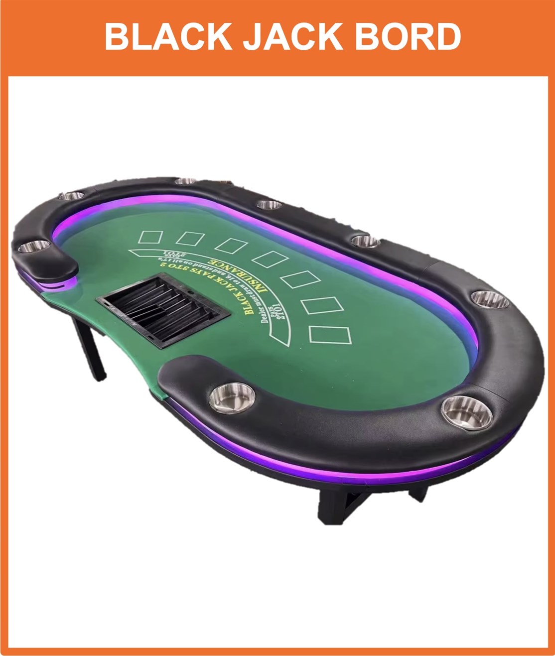 BLACK JACK BORD
Professionel bold mangen til det du ser på casinoer