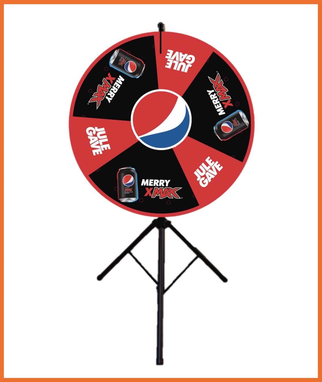 Lykkehjul m/ fast front plade produceret til
PEPSI MAX
*
