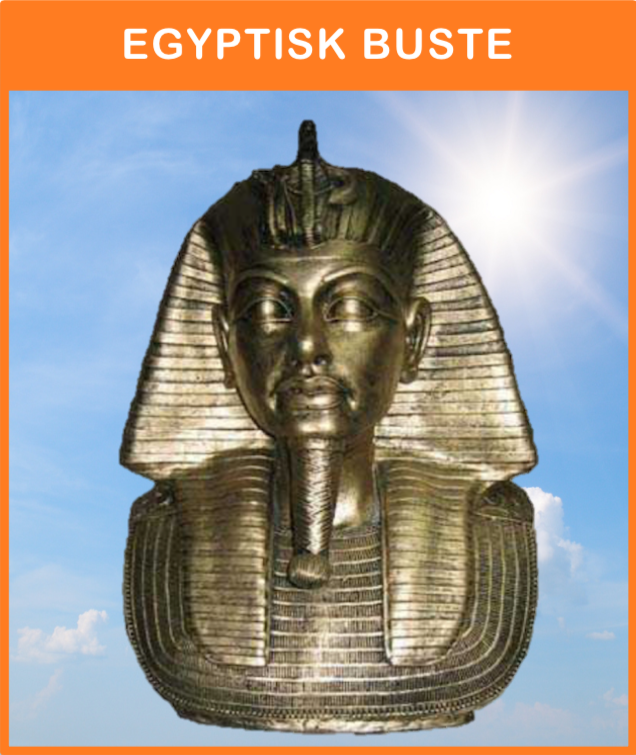 -
Egypt no. 007
Egyptisk buste i guld farve
Størrelse: 55 cm. høj