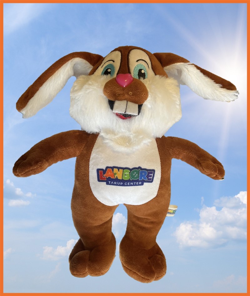Maskot bamse af Tarup Centrets maskot
