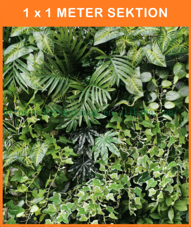 -
JUNGLE / REGNSKOVS TEMA
Sektioner i op til 3 x 2 meter med eksotiske planter på ramme