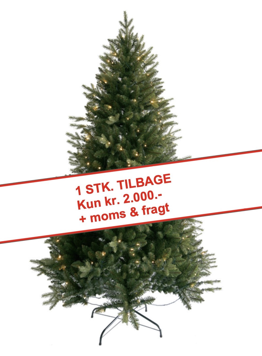 - Højde 240 cm.
- 400 led lys
- 2.640 grenspidser
- smukke og naturtro grene
- Varmt og hyggeligt lys
- Timer m/ 7 lys indstillinger
- 2 meter strøm kabel
- Stabil metal fod
- Håndlavet
Naturtro juletræ som med garanti giver en vaskeægte julestemning med flot og varmt lys samt et flot og fyldigt kunstigt juletræ, som forbliver busket og fyldigt og som ikke kræver rengøring af nedfaldende nåle og et langtids og økologisk juletræ som holder sig flot og kan bruges år efter år.
*