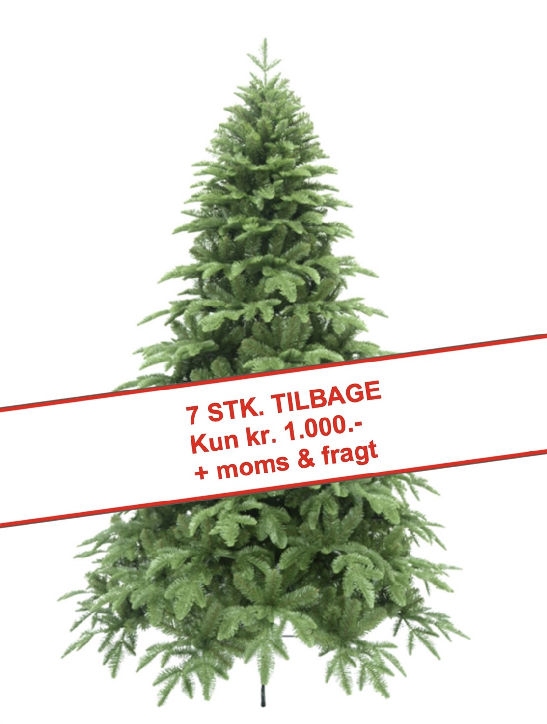 - Højde 210 cm.
- Uden lys
- 2.239 grenspidser
- Naturtro grene
- Stabil metal fod
- Håndlavet
Naturtro juletræ som med garanti giver en vaskeægte julestemning og som både er et flot og fyldigt kunstigt juletræ, som forbliver busket og fyldigt og som ikke kræver rengøring af nedfaldende nåle og et langtids og økologisk juletræ som holder sig flot og kan bruges år efter år.
*