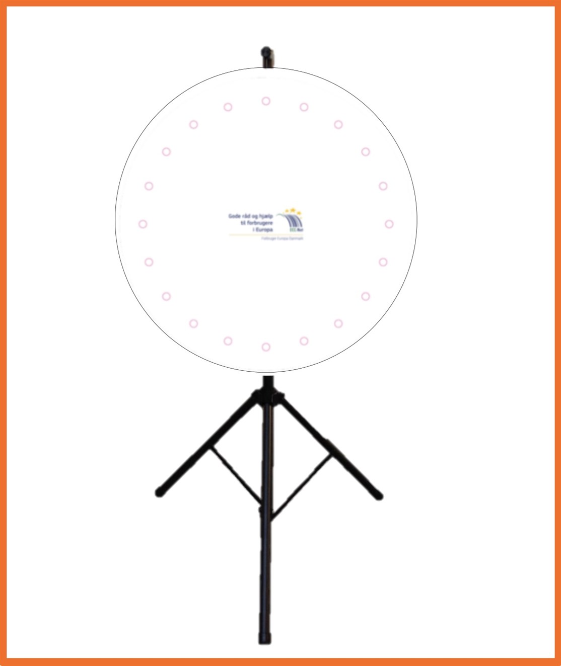 80 cm. Whiteboard lykkehjul produceret til
FORBRUGERSTYRRELSEN
*