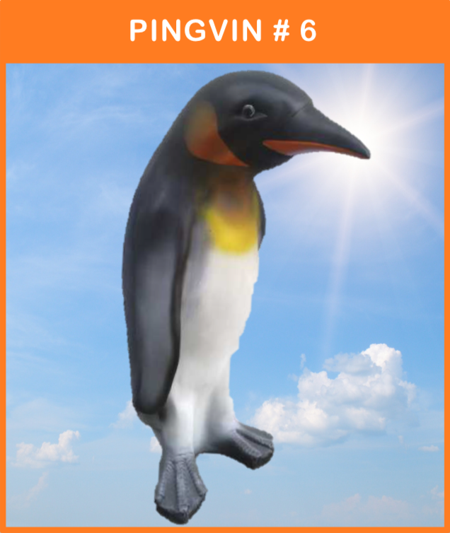 Vilde Nordiske Dyr
Glasfiber Pingvin #6
Størrelse: 120 cm. høj