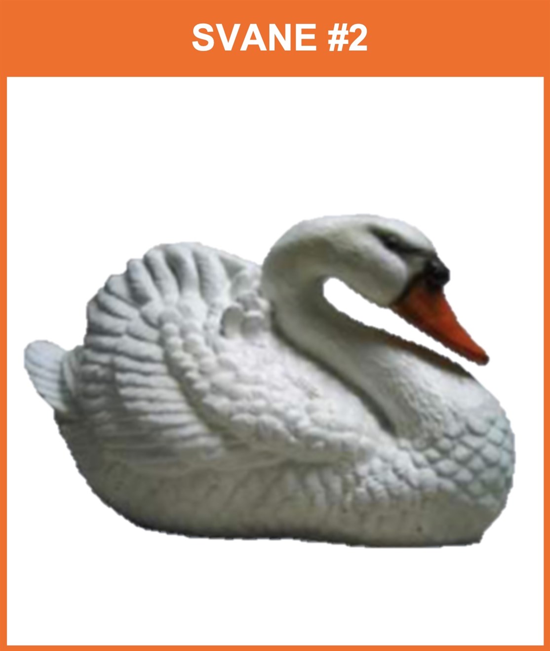 Nordiske Dyr # 047
Flot og naturtro svømmende svane
Størrelse: 21 cm. høj
*