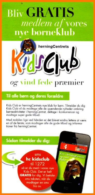 Flyer uddelt til børne familier
*