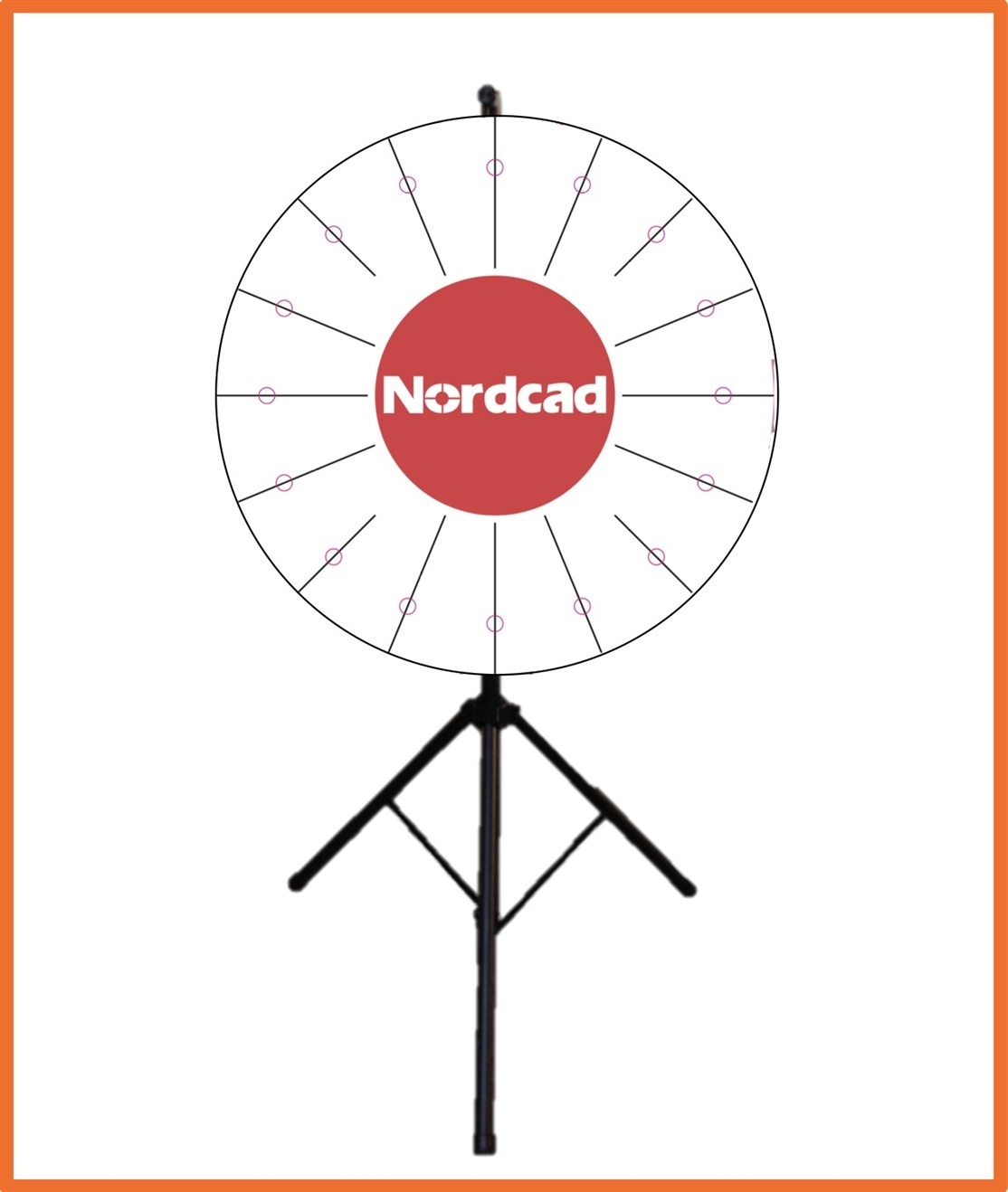 100 cm. Whiteboard Lykkehjul produceret til
NORDCAD DANMARK
*