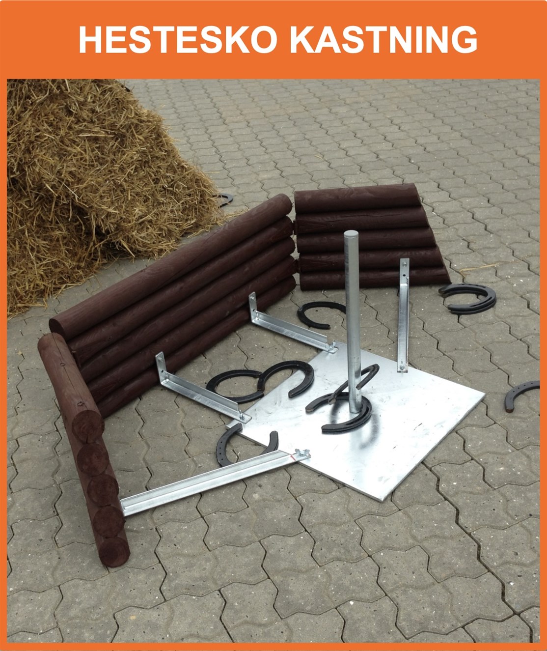 Hestesko Kastning
Orginal Western spil med rigtige hestesko m.m.
kan spilles af 2 til 6 personer.
*