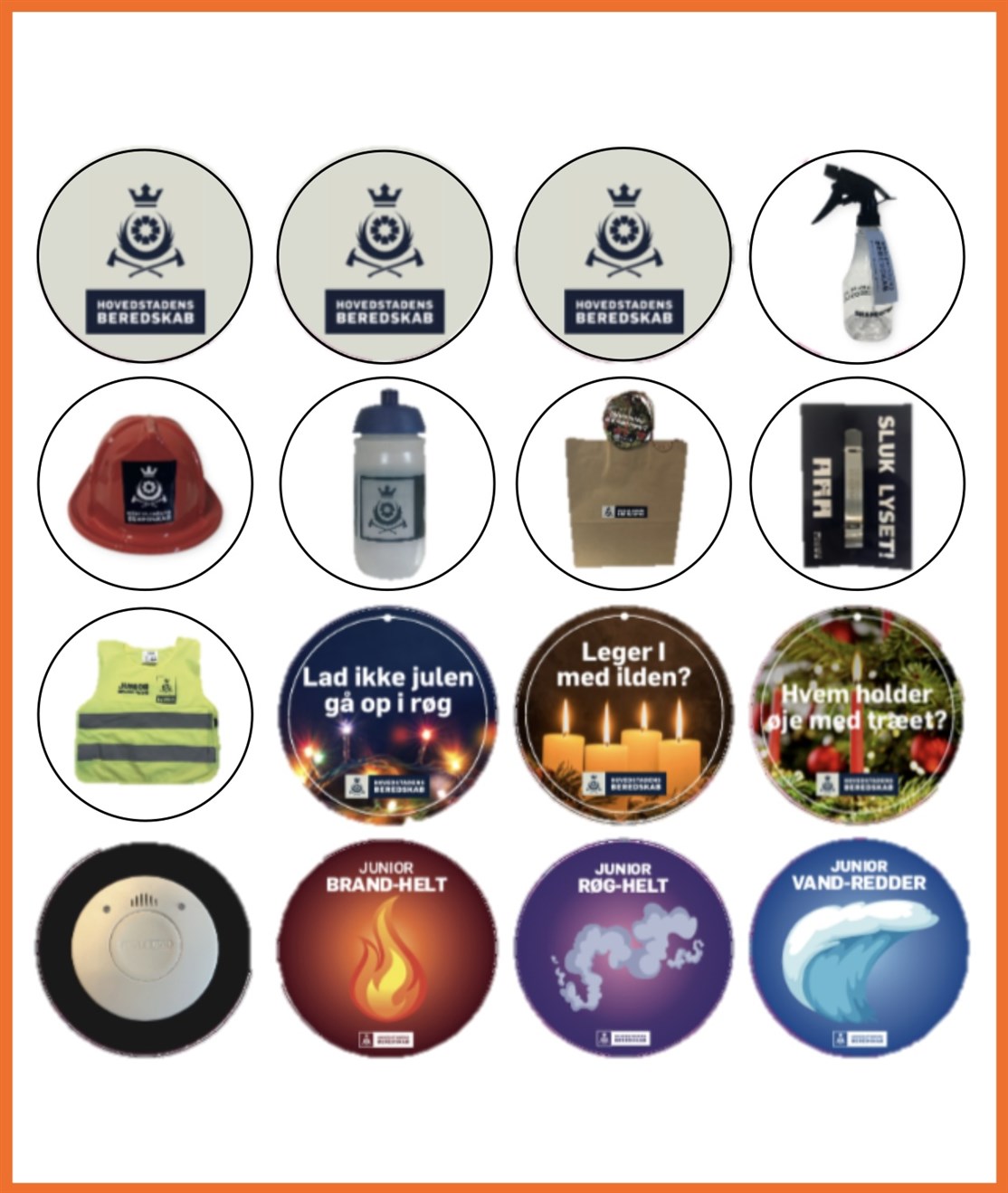 Lykkehjul stickers tilpasset og produceret til
HOVEDSTADENS BEREDSKAB 
*