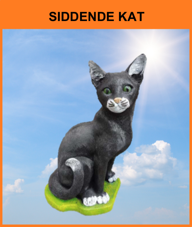 B 099 / A579
Siddende Kat
Størrelse: 40 cm.