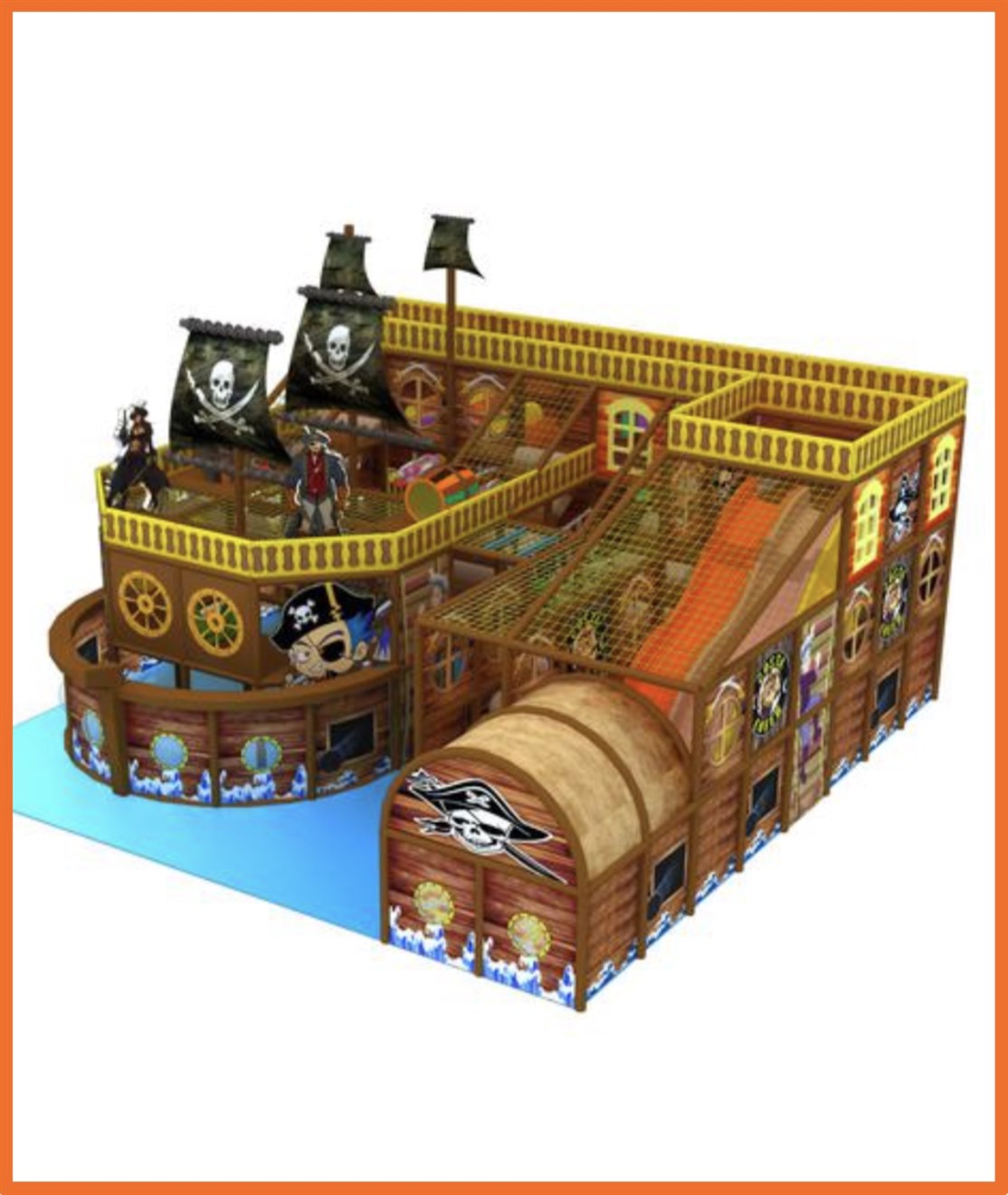 Lille legeland i Sørøver / Pirat tema
Kan laves og tilpasses i størrelse og farve m.m.
*