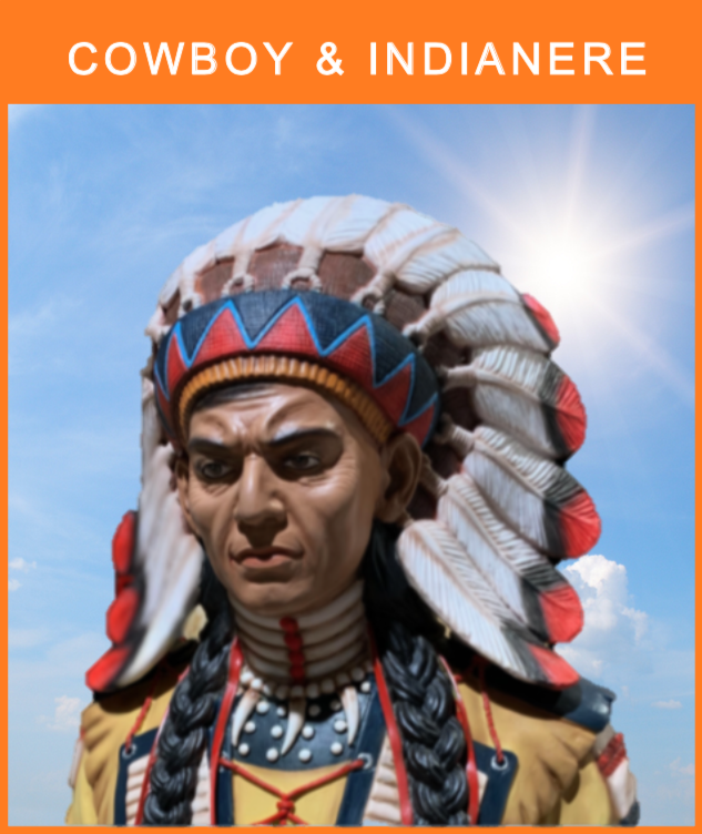 Cowboys, Indianere & dekorations ting - klik på billedet