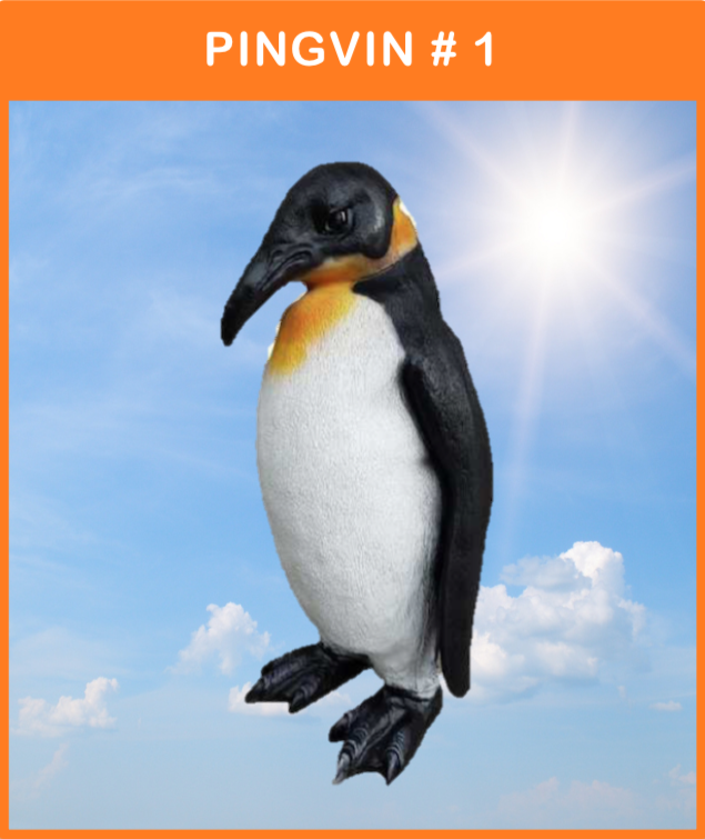 Vilde Nordiske Dyr
Glasfiber Pingvin #1
Størrelse: 40 cm. høj