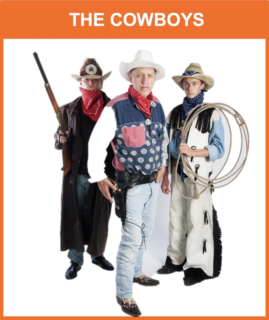 The Cowboys
Cowboys & Gunfights i dine gader m.m.
Vælg mellem 3 til 8 Cowboys & Indianere
*