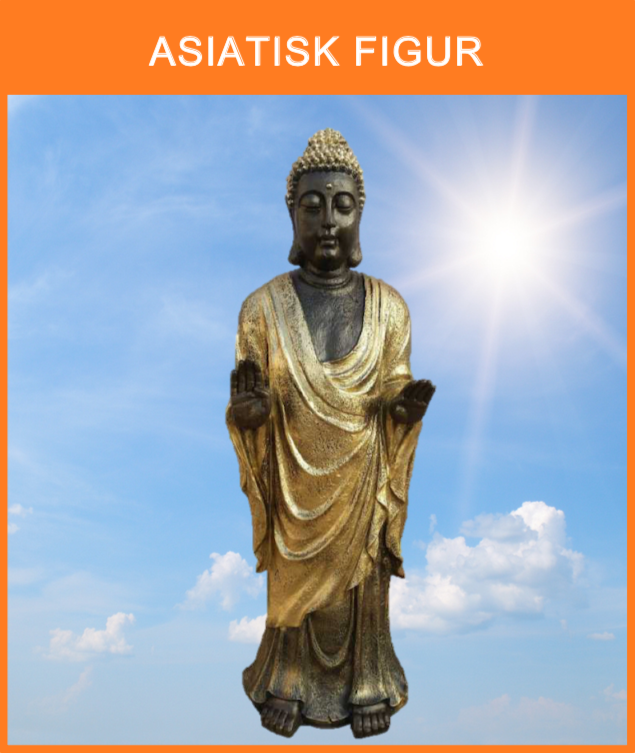 Asiatisk Buddha figur / buste fra det gamle Asien
Størrelse: 95 cm. høj