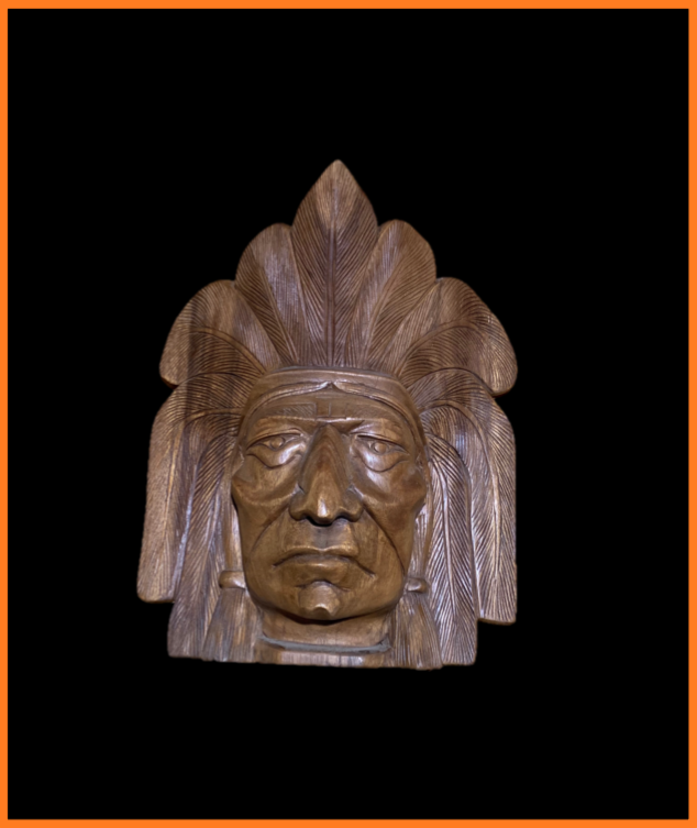 Indianer hoved
Materiale: Træ
Størrelse: ca. 60 cm. høj